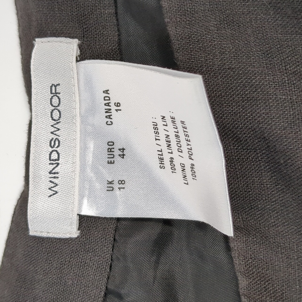 Windsmoor Wide Leg 100% Linen Pants Size 18 - Picture 2 of 5